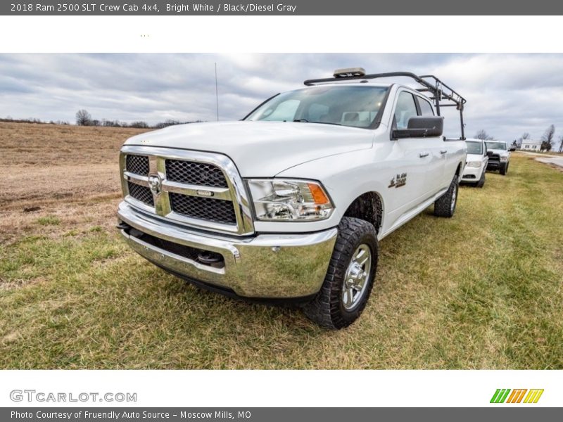 Bright White / Black/Diesel Gray 2018 Ram 2500 SLT Crew Cab 4x4