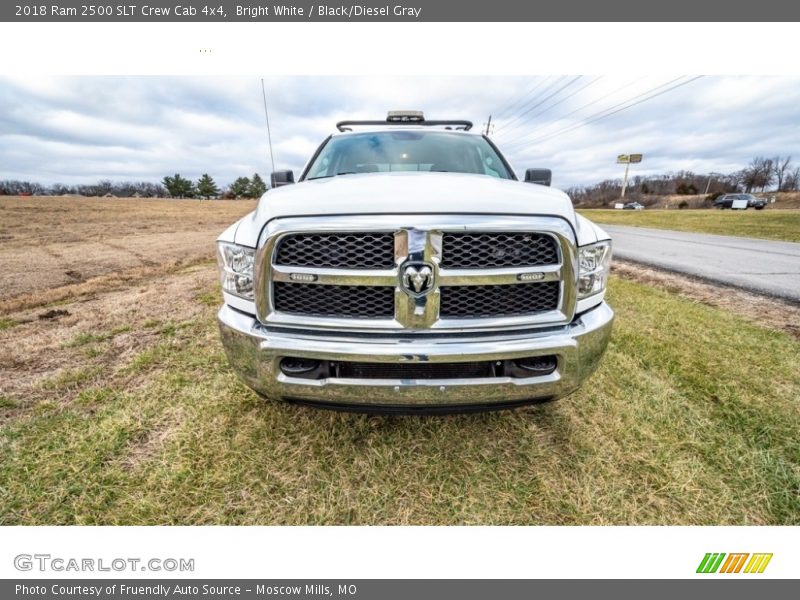 Bright White / Black/Diesel Gray 2018 Ram 2500 SLT Crew Cab 4x4