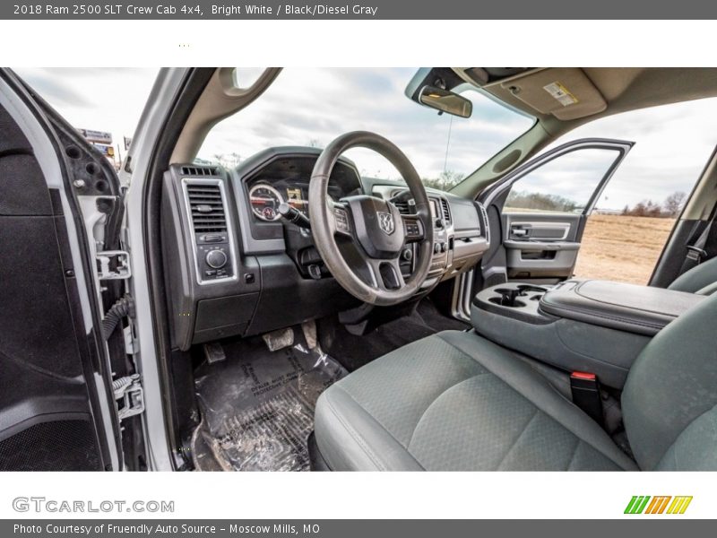 Bright White / Black/Diesel Gray 2018 Ram 2500 SLT Crew Cab 4x4