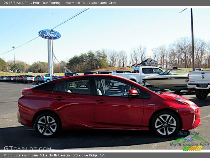Hypersonic Red / Moonstone Gray 2017 Toyota Prius Prius Four Touring