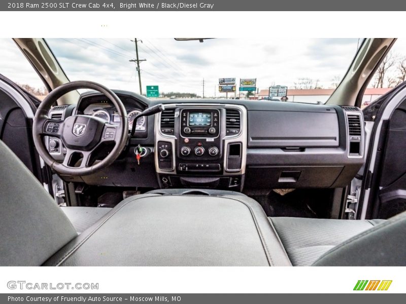 Bright White / Black/Diesel Gray 2018 Ram 2500 SLT Crew Cab 4x4