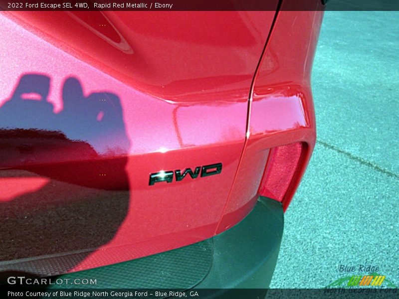 Rapid Red Metallic / Ebony 2022 Ford Escape SEL 4WD