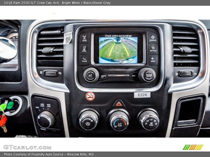 Bright White / Black/Diesel Gray 2018 Ram 2500 SLT Crew Cab 4x4