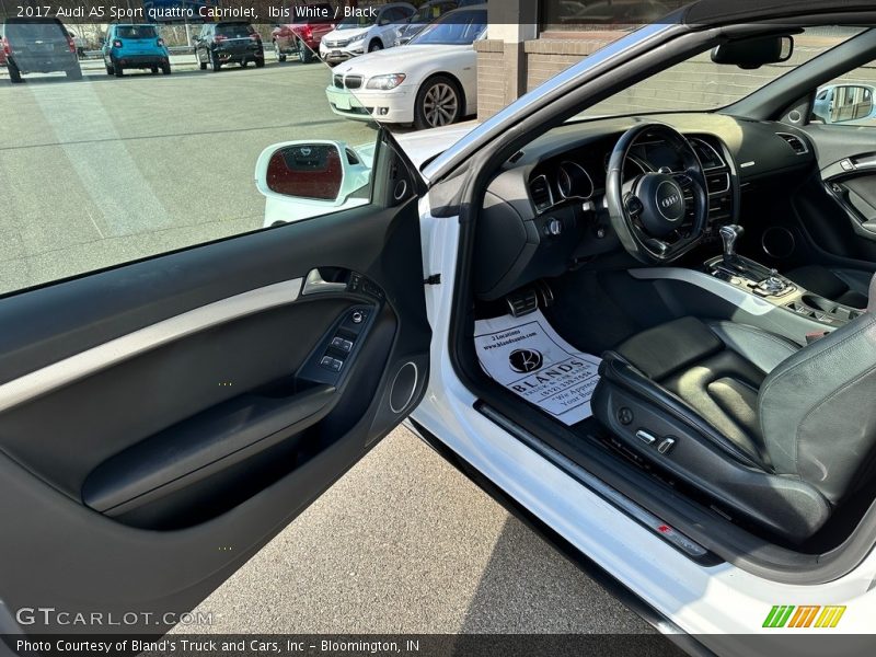Ibis White / Black 2017 Audi A5 Sport quattro Cabriolet