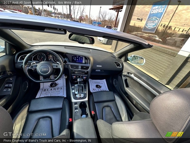  2017 A5 Sport quattro Cabriolet Black Interior