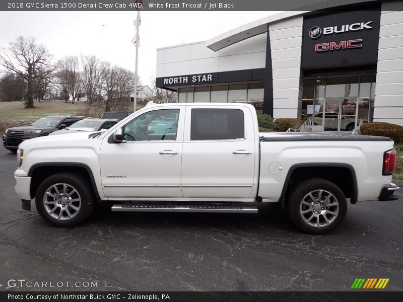 White Frost Tricoat / Jet Black 2018 GMC Sierra 1500 Denali Crew Cab 4WD