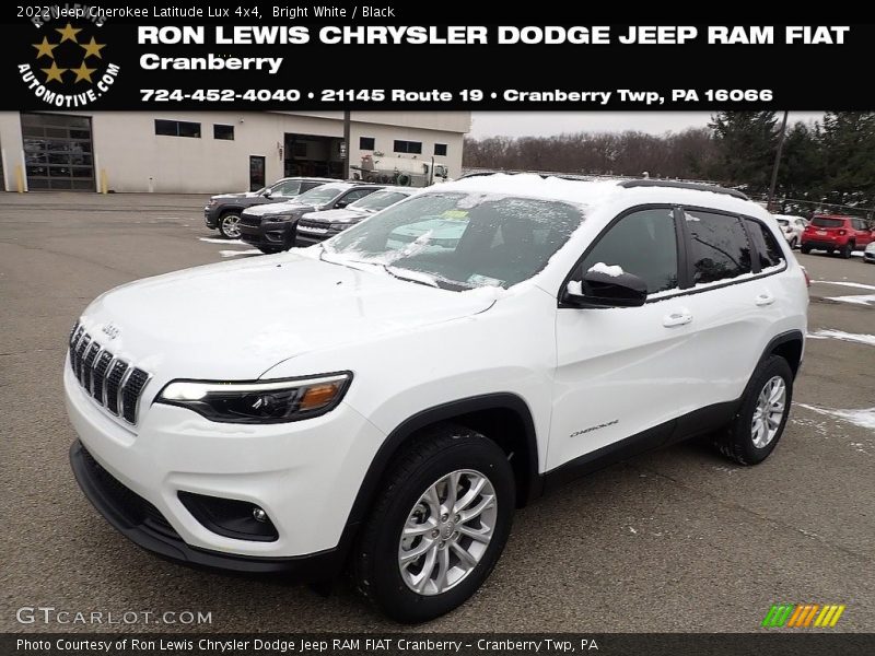 Bright White / Black 2022 Jeep Cherokee Latitude Lux 4x4