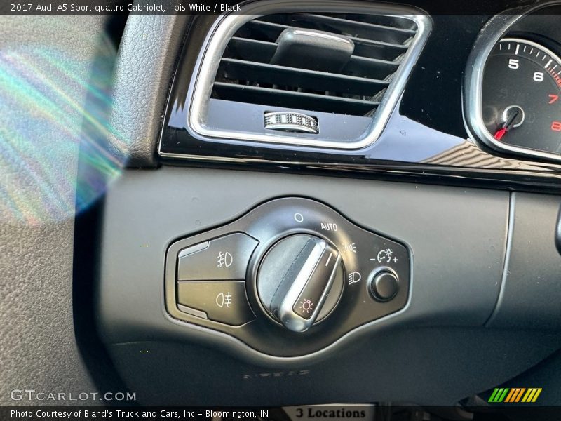 Controls of 2017 A5 Sport quattro Cabriolet