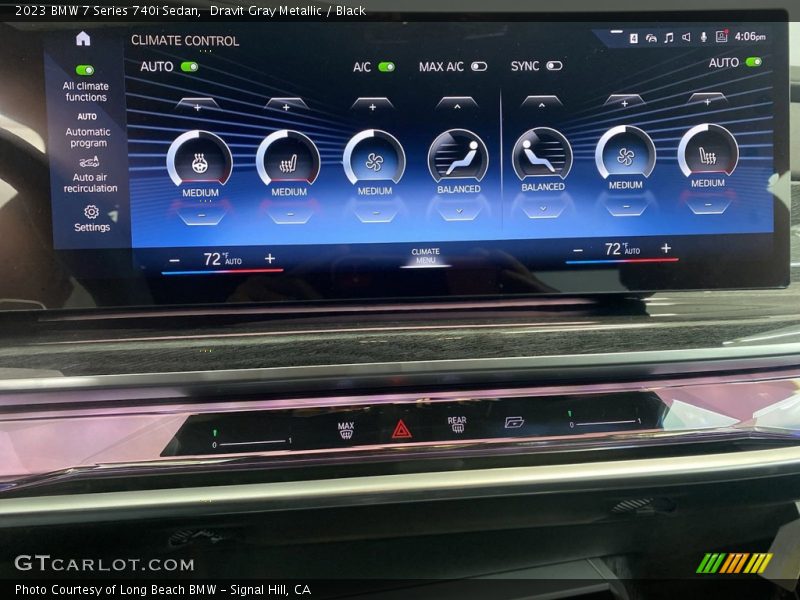 Dravit Gray Metallic / Black 2023 BMW 7 Series 740i Sedan