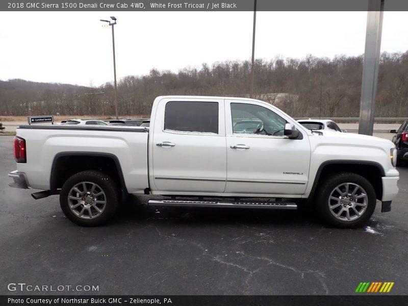 White Frost Tricoat / Jet Black 2018 GMC Sierra 1500 Denali Crew Cab 4WD