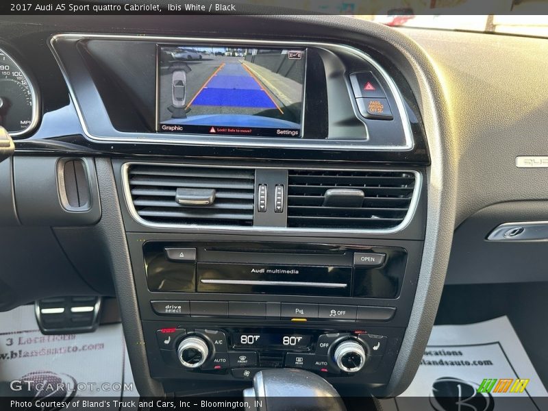 Controls of 2017 A5 Sport quattro Cabriolet