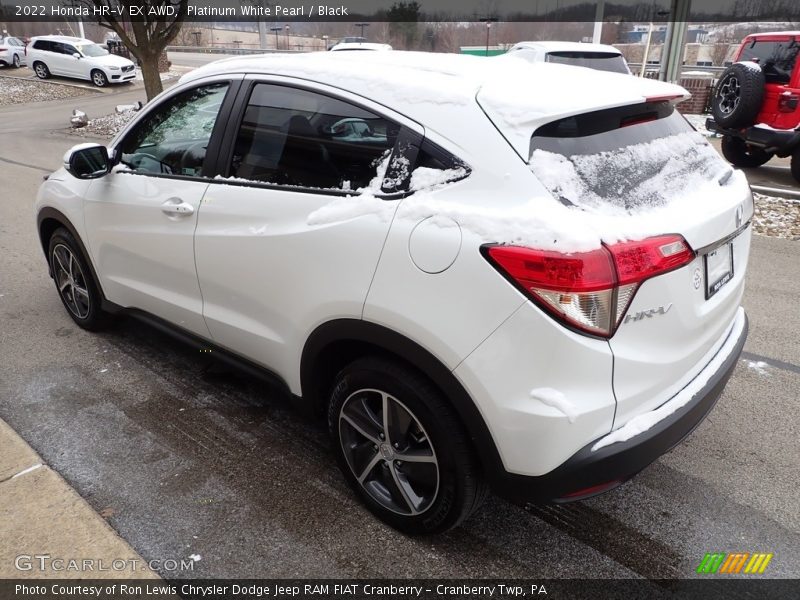 Platinum White Pearl / Black 2022 Honda HR-V EX AWD