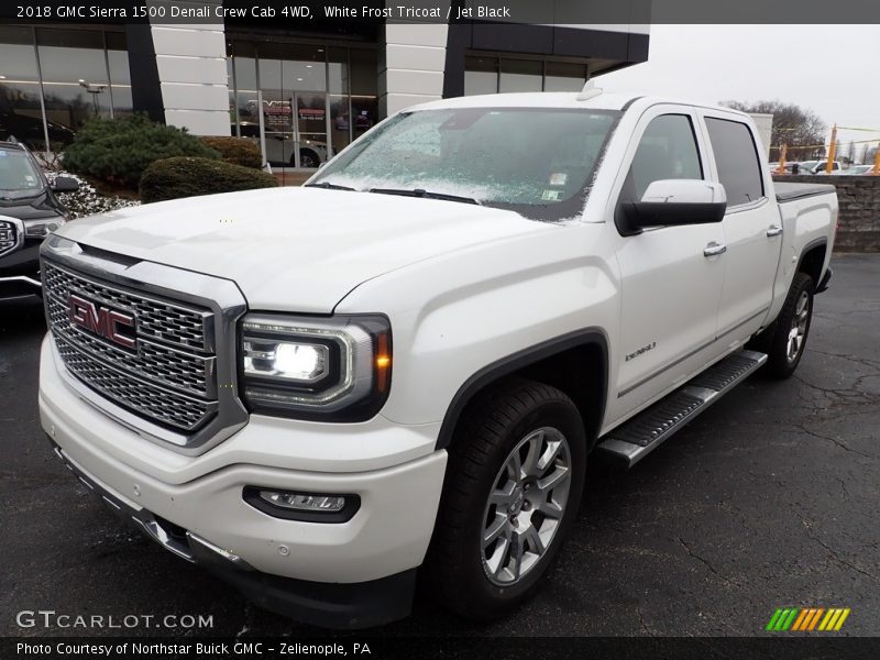 White Frost Tricoat / Jet Black 2018 GMC Sierra 1500 Denali Crew Cab 4WD