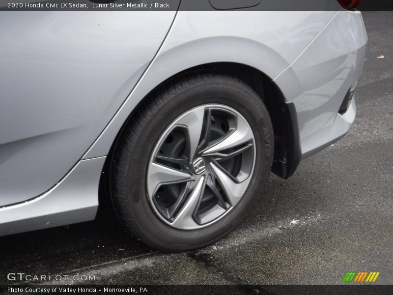 Lunar Silver Metallic / Black 2020 Honda Civic LX Sedan