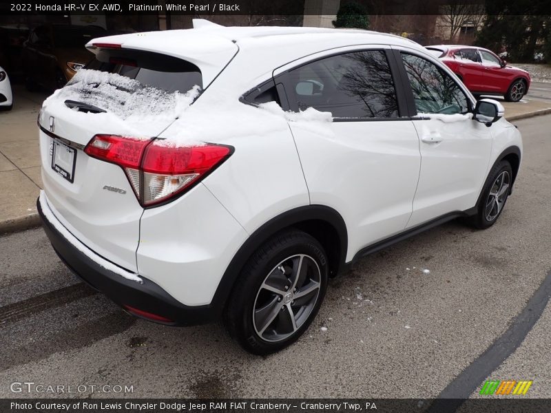 Platinum White Pearl / Black 2022 Honda HR-V EX AWD