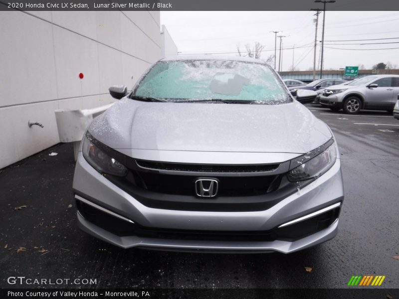 Lunar Silver Metallic / Black 2020 Honda Civic LX Sedan