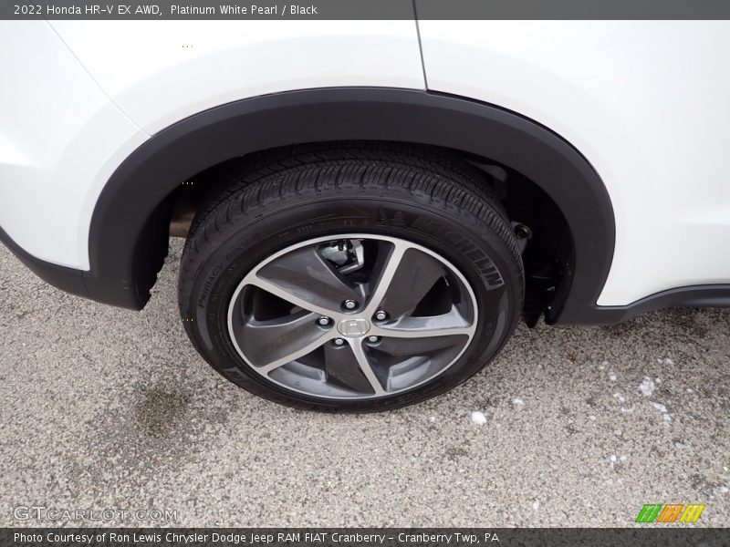 Platinum White Pearl / Black 2022 Honda HR-V EX AWD
