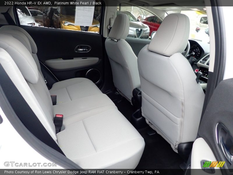 Platinum White Pearl / Black 2022 Honda HR-V EX AWD