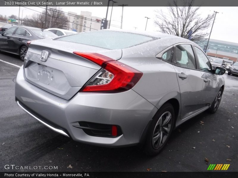 Lunar Silver Metallic / Black 2020 Honda Civic LX Sedan