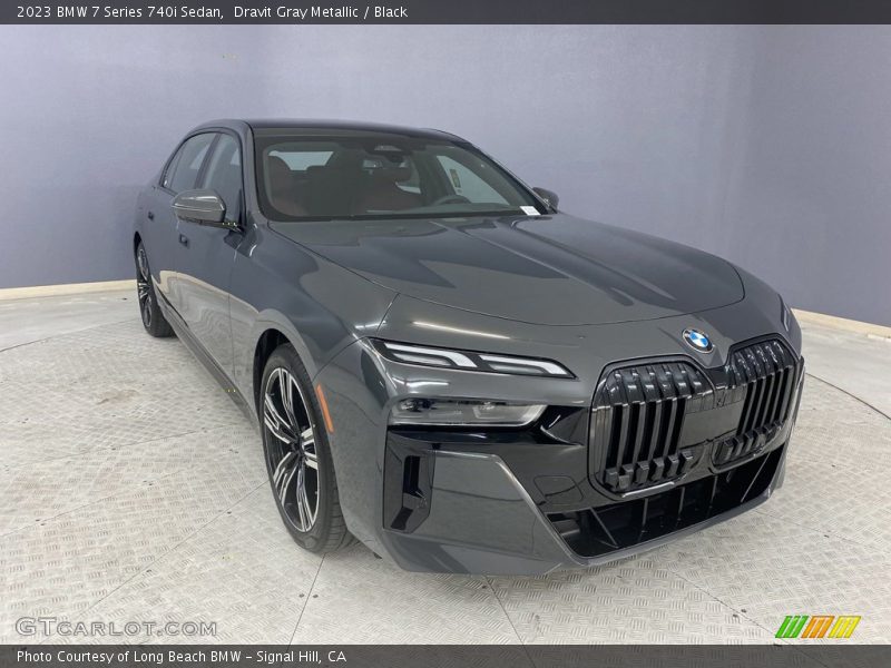 Dravit Gray Metallic / Black 2023 BMW 7 Series 740i Sedan