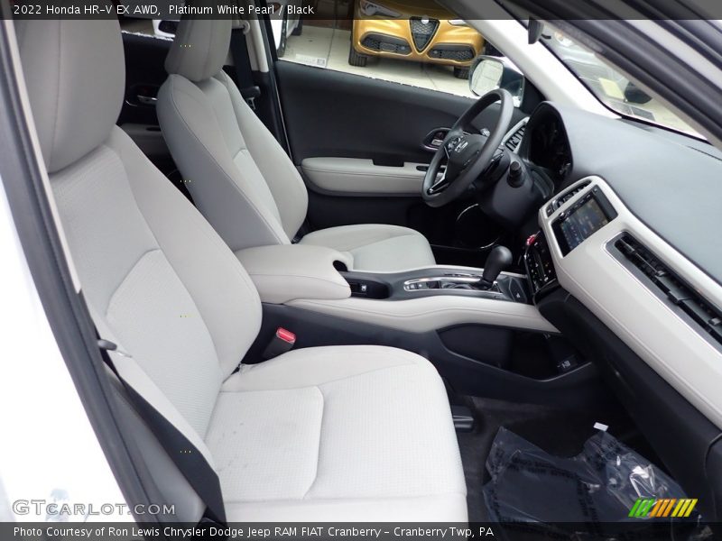 Platinum White Pearl / Black 2022 Honda HR-V EX AWD