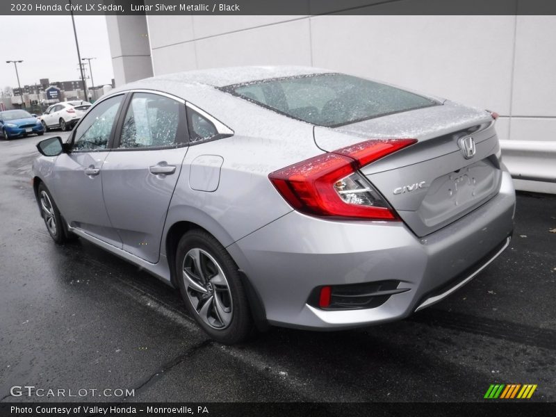 Lunar Silver Metallic / Black 2020 Honda Civic LX Sedan
