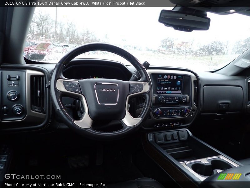 White Frost Tricoat / Jet Black 2018 GMC Sierra 1500 Denali Crew Cab 4WD