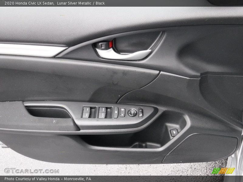 Lunar Silver Metallic / Black 2020 Honda Civic LX Sedan