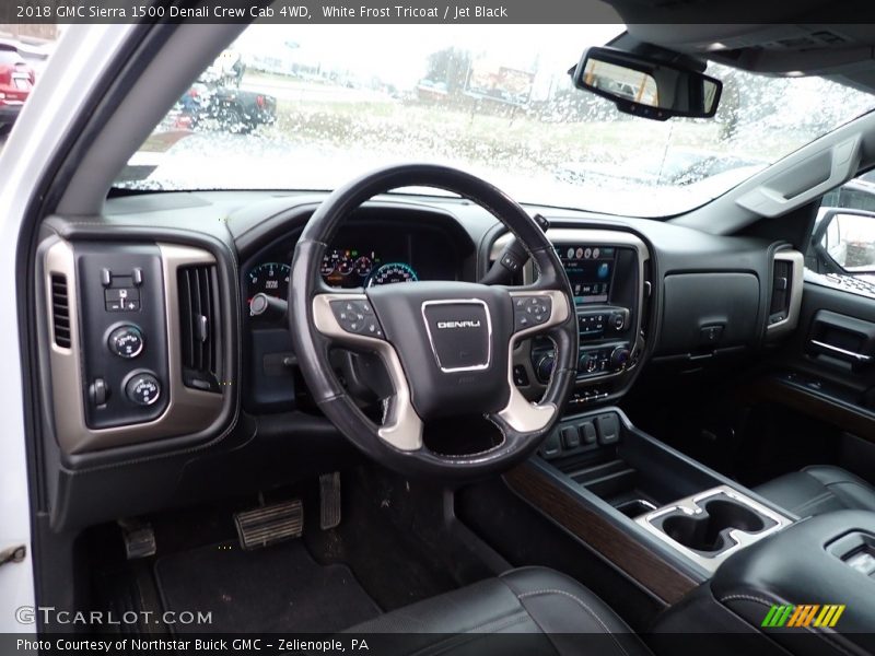 White Frost Tricoat / Jet Black 2018 GMC Sierra 1500 Denali Crew Cab 4WD