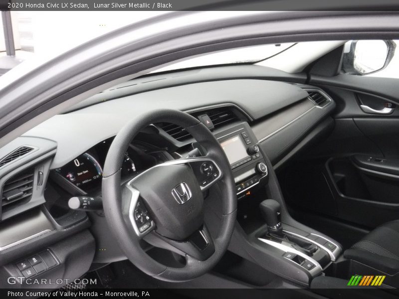 Lunar Silver Metallic / Black 2020 Honda Civic LX Sedan
