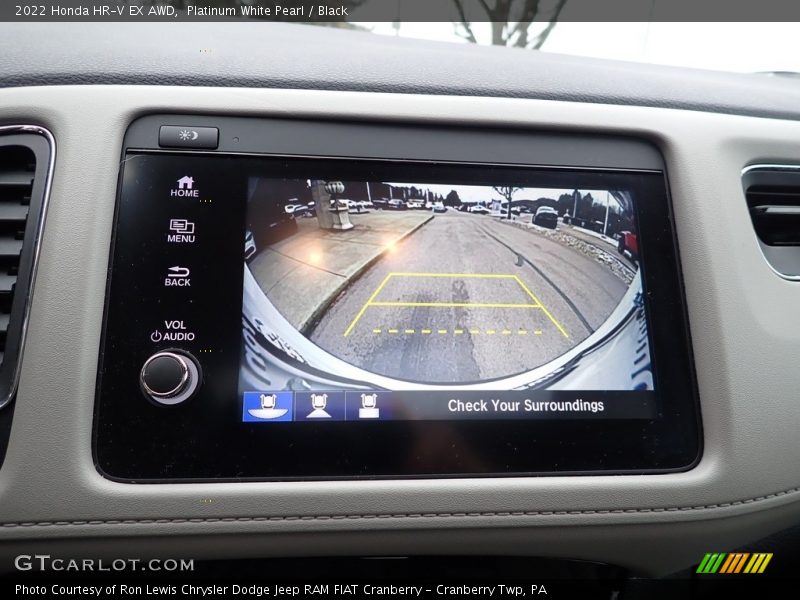 Platinum White Pearl / Black 2022 Honda HR-V EX AWD