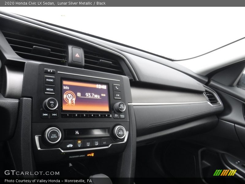 Lunar Silver Metallic / Black 2020 Honda Civic LX Sedan