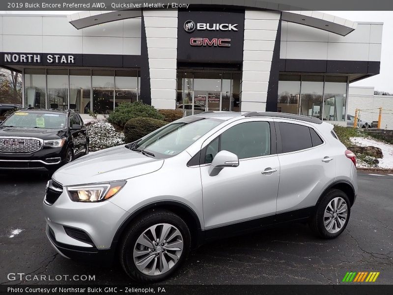 Quicksilver Metallic / Ebony 2019 Buick Encore Preferred AWD