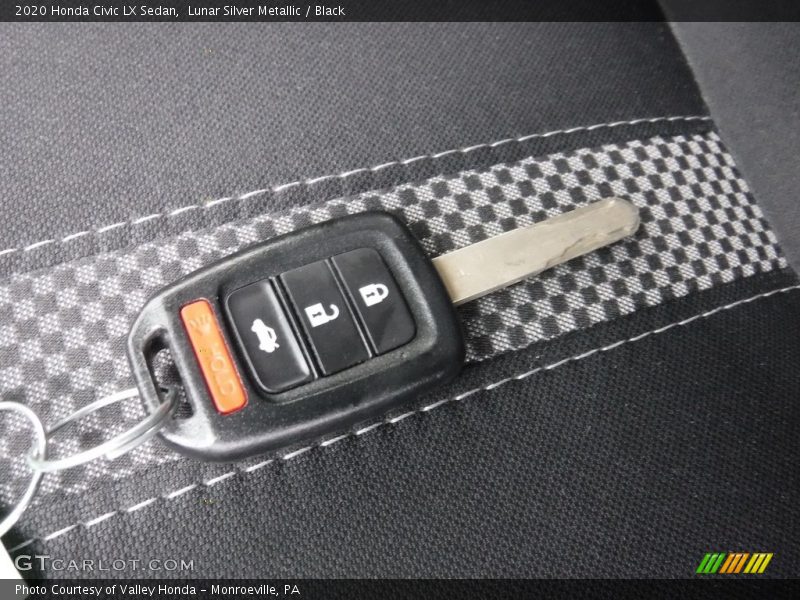 Lunar Silver Metallic / Black 2020 Honda Civic LX Sedan