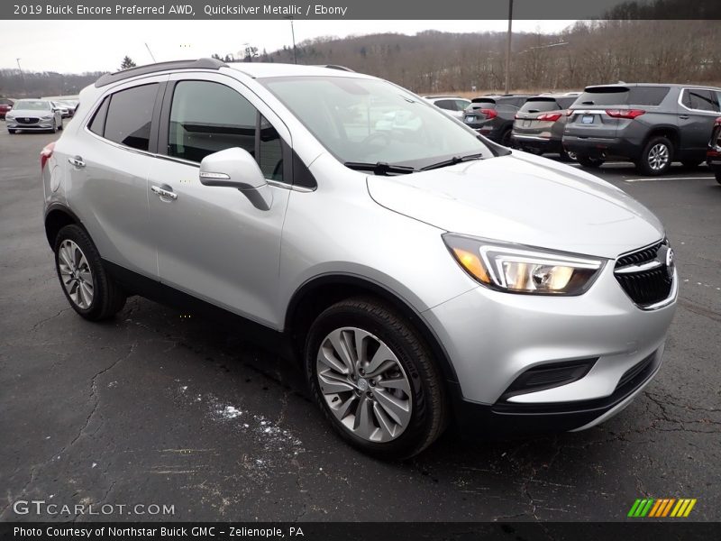 Quicksilver Metallic / Ebony 2019 Buick Encore Preferred AWD