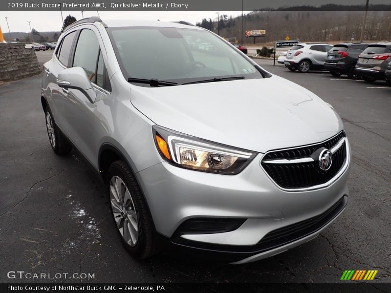 Quicksilver Metallic / Ebony 2019 Buick Encore Preferred AWD