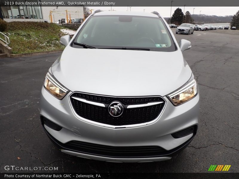 Quicksilver Metallic / Ebony 2019 Buick Encore Preferred AWD