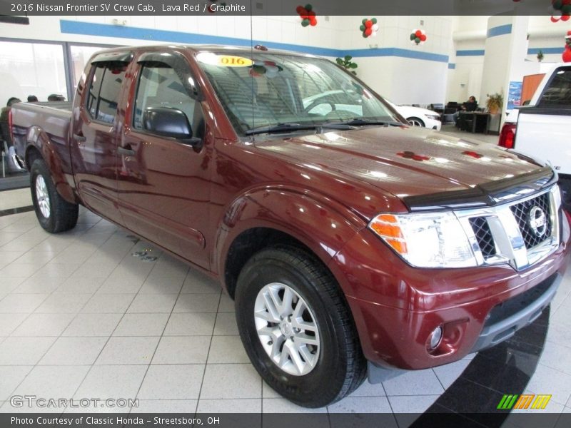 Lava Red / Graphite 2016 Nissan Frontier SV Crew Cab