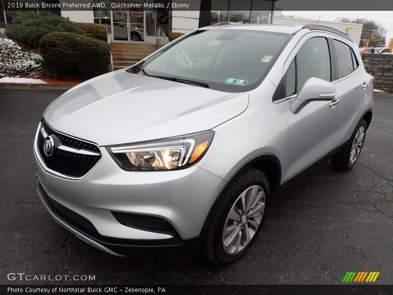 Quicksilver Metallic / Ebony 2019 Buick Encore Preferred AWD