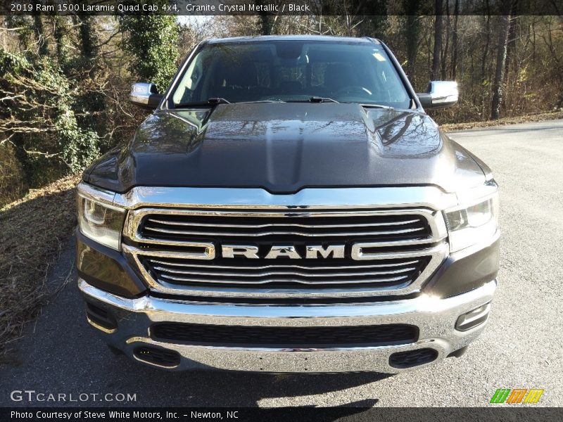 Granite Crystal Metallic / Black 2019 Ram 1500 Laramie Quad Cab 4x4