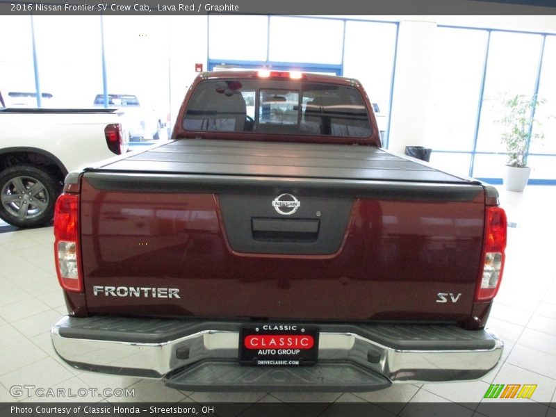 Lava Red / Graphite 2016 Nissan Frontier SV Crew Cab