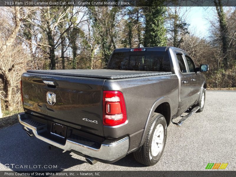 Granite Crystal Metallic / Black 2019 Ram 1500 Laramie Quad Cab 4x4