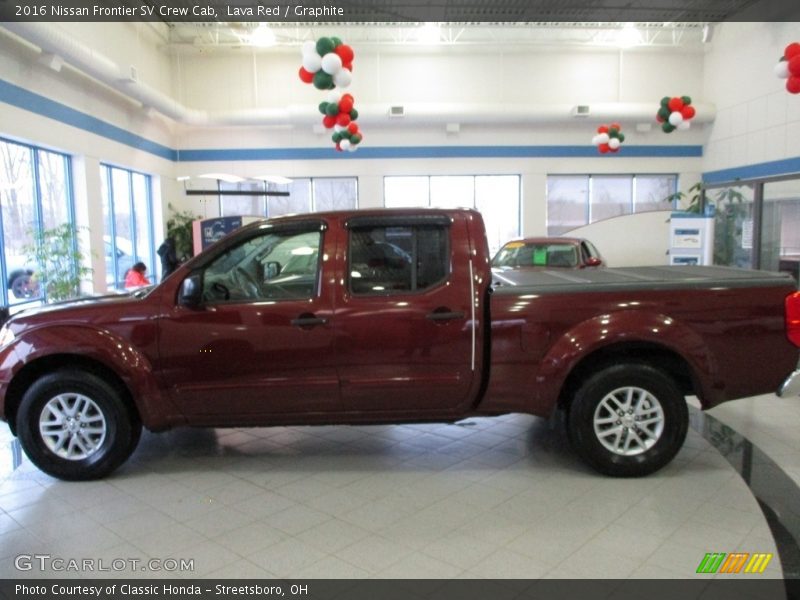 Lava Red / Graphite 2016 Nissan Frontier SV Crew Cab