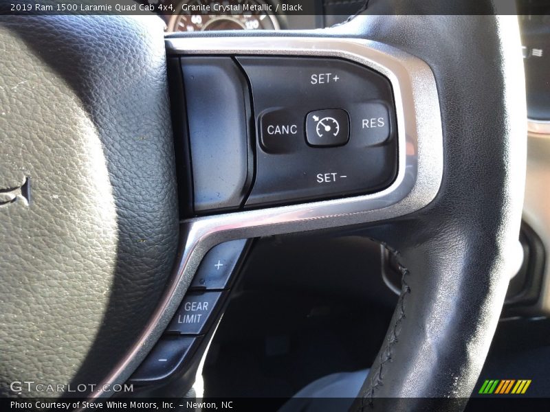 Granite Crystal Metallic / Black 2019 Ram 1500 Laramie Quad Cab 4x4