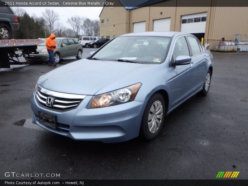 Celestial Blue Metallic / Gray 2011 Honda Accord LX Sedan