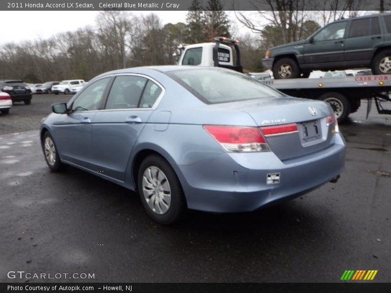 Celestial Blue Metallic / Gray 2011 Honda Accord LX Sedan