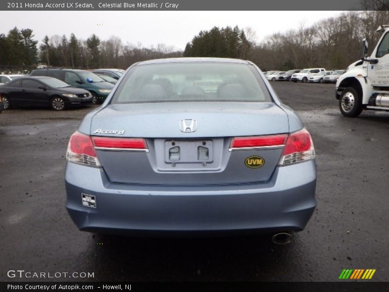 Celestial Blue Metallic / Gray 2011 Honda Accord LX Sedan