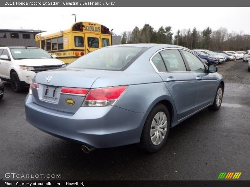 Celestial Blue Metallic / Gray 2011 Honda Accord LX Sedan