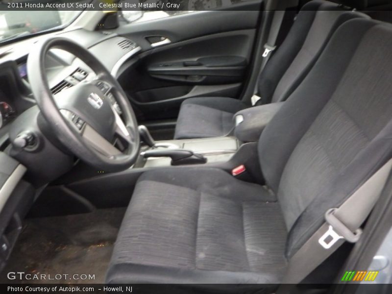 Celestial Blue Metallic / Gray 2011 Honda Accord LX Sedan