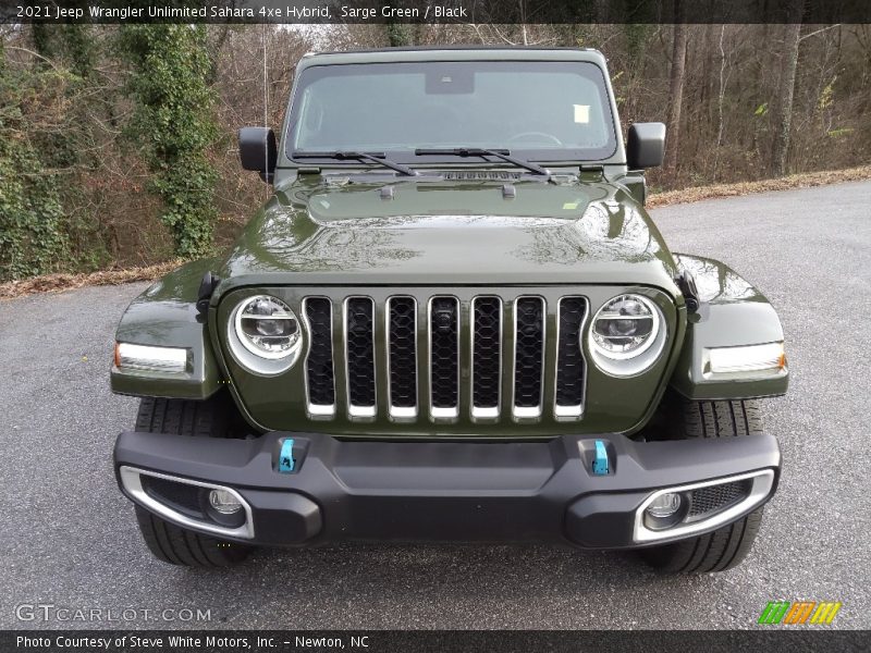 Sarge Green / Black 2021 Jeep Wrangler Unlimited Sahara 4xe Hybrid
